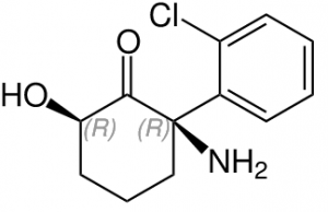 (2R,6R)-хидроксиноркетамин. Credit: Jü (CC BY-SA 4.0)